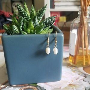 2 for $12 - Gold and Natural Pearl Drop Earrings
